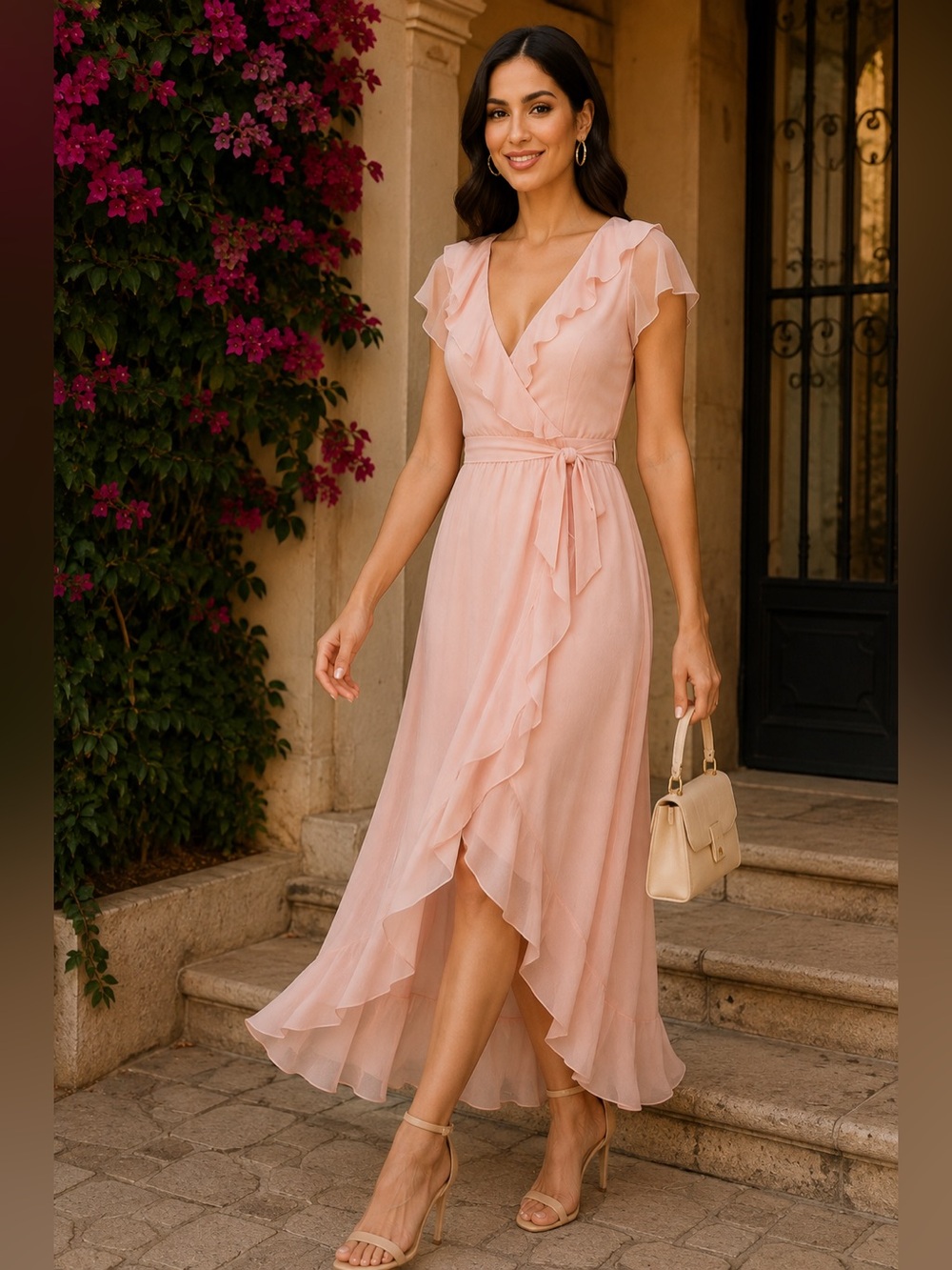 New With Tags Maison Tara Baby Pink Ruffle Dress – Size 8